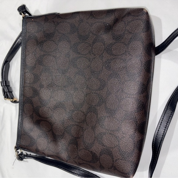 Coach Dark Brown Leather Crossbody Bag - Picture 5 of 6